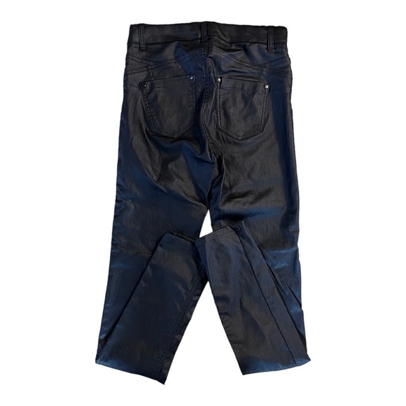 SUKO Jeans Faux Leather Pull On Black Pant Size 8 - Picture 3 of 7